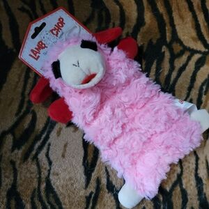 LambChop Dog Pink Multiple Squeakers Plush Toy Ea.